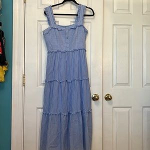 Gal Meets Glam Stripe Maxi Dress | Size 8